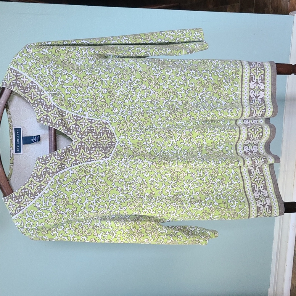 Karen Scott XL 3/4 sleeve blouse